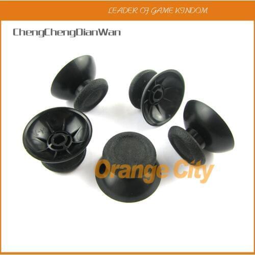 ChengChengDianWan 30pcs 100pcs 600pcs Black color Replacement 3D Rocker Joystick Cap Shell Mushroom Caps for PS4 Controller
