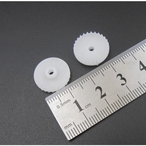 10000PCS/Lot 0.5M 28T Plastic Crown Gear 0.5 Modulus 28 Teeth Aperture 2.5mm 2.45mm Reduction Gears DIY Model Accessories T=28 15MM X 4.4MM *FD914X10000