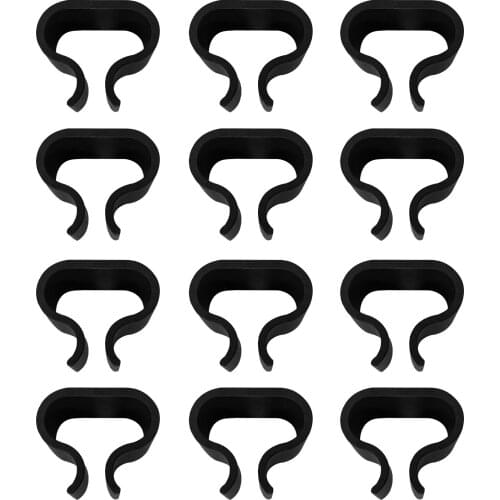 12pcs Wicker Chair Practical Black Durable Connector Fastener Garden Patio Alignment Furniture Clip Outdoor Non-Slip Sofa