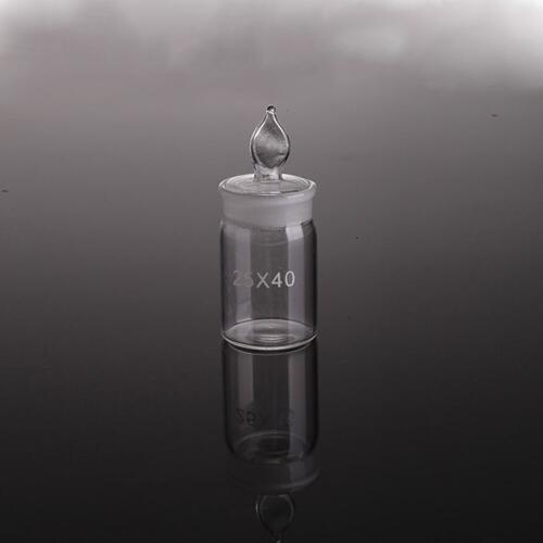 2pcs 25x40mm Glass Weighing Bottle In Low Form Glass Weighing Specific Gravity Bottle