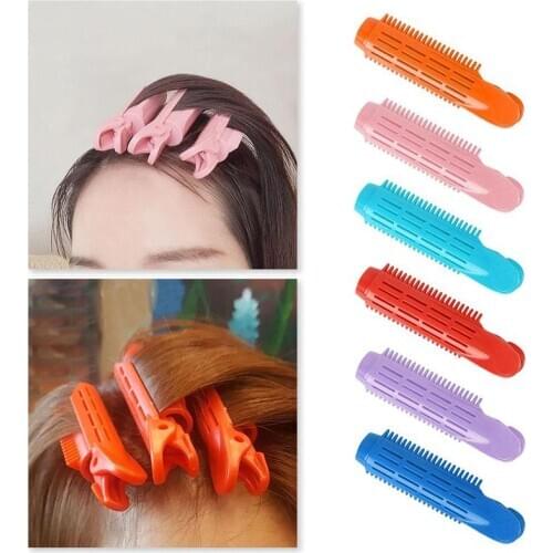 6pcs Hair Rollers Root Fluffy Clamps Wave Perm Rod DIY Bars Corn Clips Hair Curler Curling Curlers Twist Styler for Women Girls