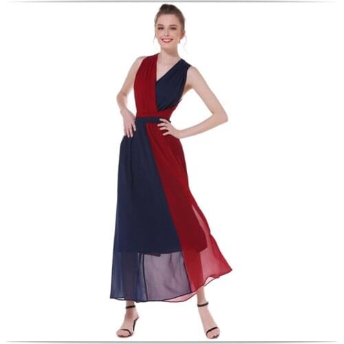 Artfeel 2018 New Bohemia Holiday Sexy Backless dress Women Boho Loose Longuette Lace up Chiffon lady Braces dress