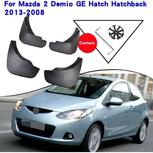 Car Accessories For Mazda 2 Demio GE Hatch Hatchback 2013-2008 Mudguards Splash Guards Fender Mudflaps Car Fender Mud Flaps