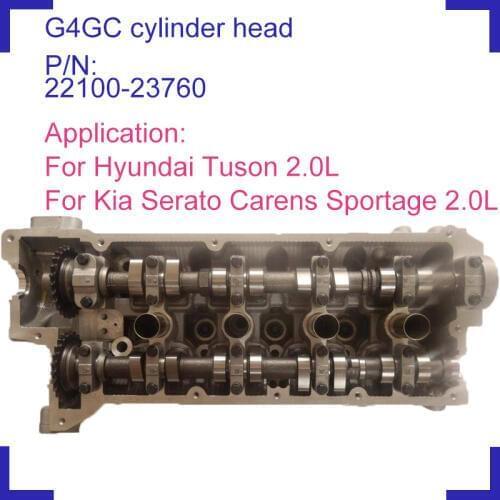 For Hyundai Gasoline Tuson 2.0 G4GC Engine parts complete cylinder head assy assembly kit 22100-23760 2210023760 22100 23760