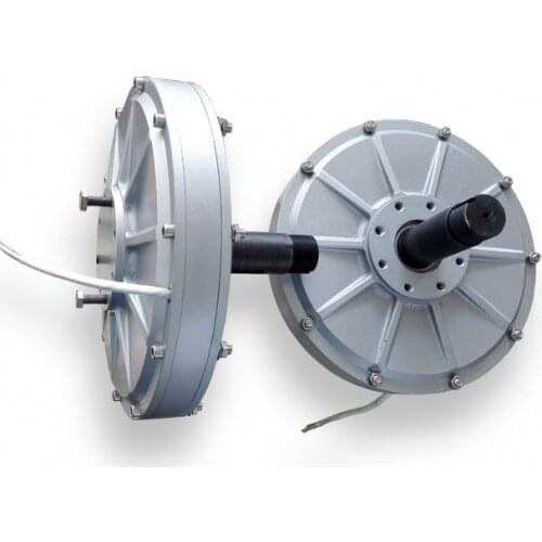 500W 200rpm Disc Type Generator permanenet magnet low rpm coreless dynamo rectifier