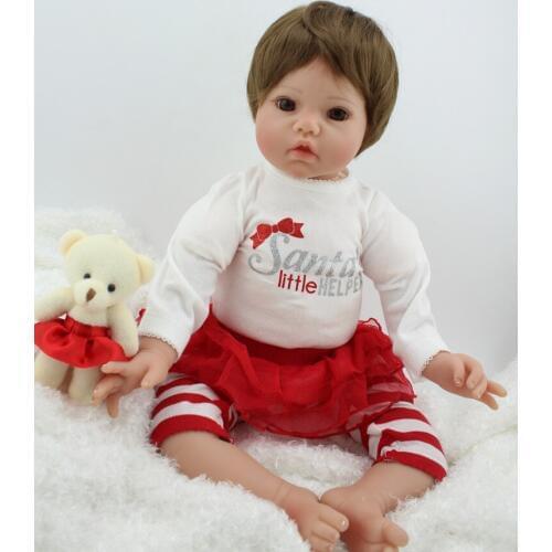 NPK DOLL girls toys 50cm Silicone Reborn Baby Dolls Boneca Reborn Realista Fashion Dolls Princess Children Birthday Gift
