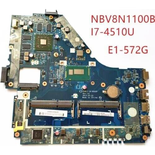 For Acer E1-572G Laptop Motherboard V5WE2 LA-9531P NBV8N1100B I7-4510U 100% well working