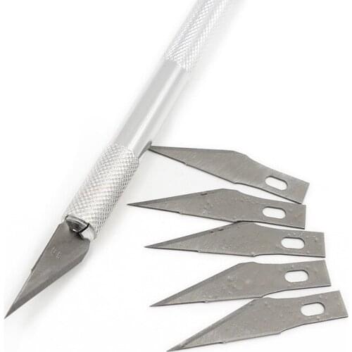 1 Pcs Stainless Steel Silver Carver Penknife Sculpture Tool Soft Clay Making Puppet Pottery DIY Carving Craft Carving Knife