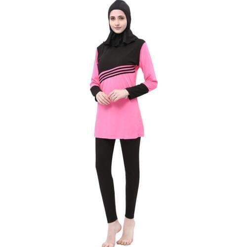 Muslim Swimwear Islamic Women swimming clothes Modest Hijab Beach Burkinis Wear Bathing Suit Plus Size Full Coverage Swimsuit