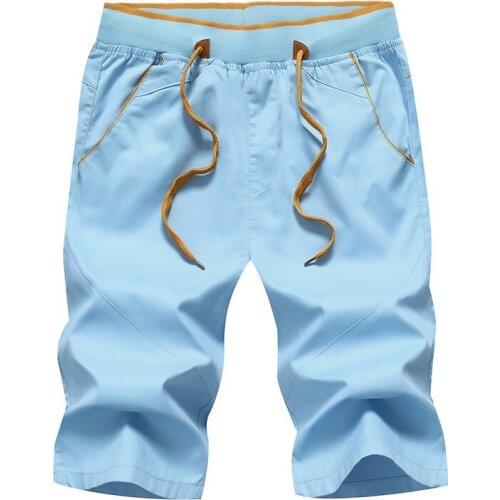 SORENWING 2021 Solid Mens Shorts Summer New shorts mens Capris summer Korean casual pants new trend loose mens pants