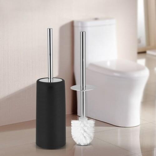 Stainless Steel Bathroom Cleaning Toilet Brushes Holder Sets Home Hotel Toalete Brush Set Straight Handle Corner Brush