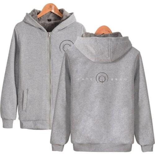 New fashion Fate Stay Night Thicker Hoodie Zipper Men Women Winter Warm Anime Villus Thicken Zipper boy girl Sweatshirt Clothes