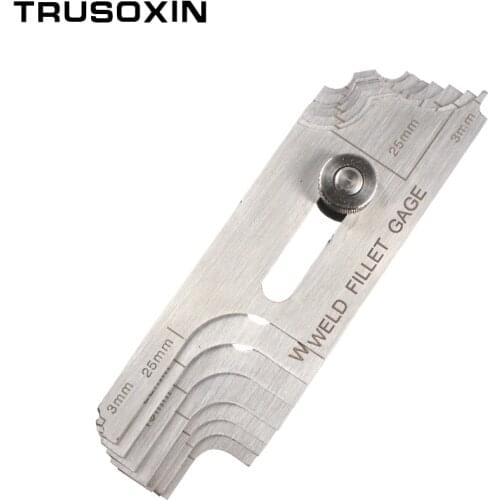 New Arrival Welding Tools Stainless Steel MG-11 Welding Fillet Gage Inspection Test Ulnar Welding Gauge (Metric&Standard)