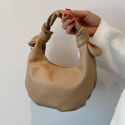 High-quality Ladies Portable Dumpling Bag 2021Summer New Female Bag Simple Casual Shoulder Bag Korean Fashion Lady Messenger Bag