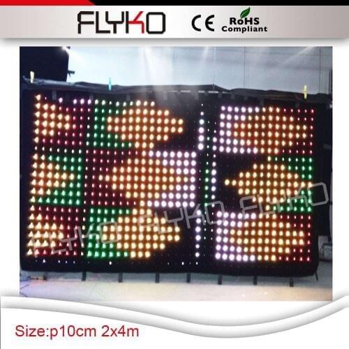 Portable led video curtain led wedding backdrop DMX controll for stage decoration