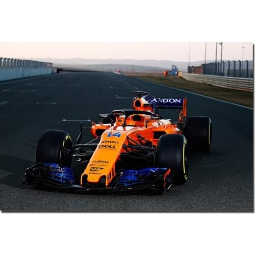 McLaren MCL33 F1 Racing Car Poster Canvas Cloth Fabric Print Painting Wall Art Pictures For Living Room Decor