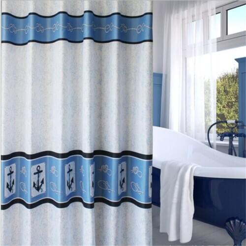 Modern simple waterproof and mildew cartoon shower curtains high-grade pirate captain bathroom curtain home hotel dedicated