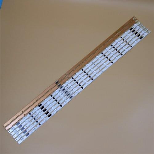 TV LED Light Bars For Samsung UE40F5000AK UE40F5030AK UE40F5500AK UE40F6100AK Backlight Strip L R Kit 13 LED Lamps Lens 14 Bands