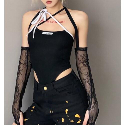 Halter Top Sexy Solid Color Corset Top Self Cultivation Fashion Bandage Vest Pullover Crop Top Women Clothing