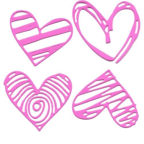 Cutting Dies New Heart Shaped Dies Embossing Stencil Album Decoration Paper Card Making Cut Mold DIY Handcraft Scrapbooking Die