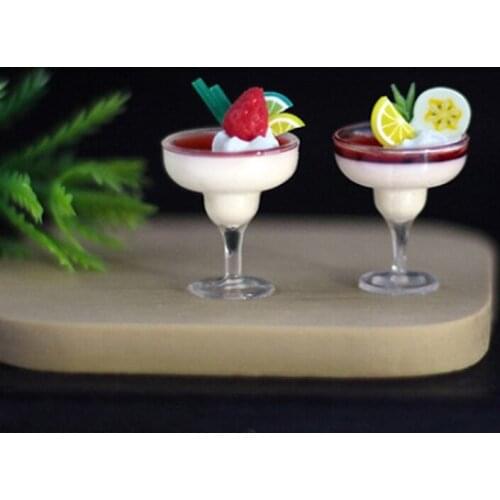 1 piece 1:12 Miniature Dollhouse Simulation Yogurt Ice Cream Cup Doll House Decoration