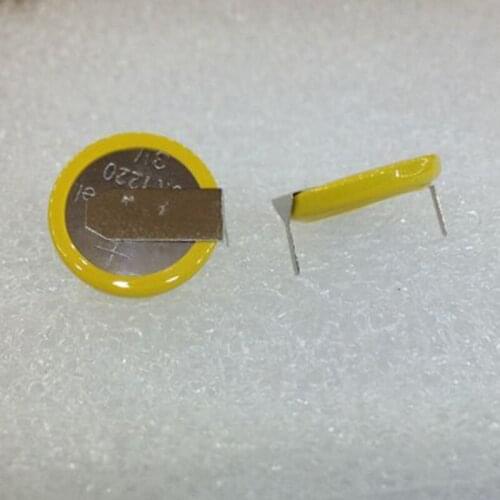 2PCS/LOT CR1220 1220 With 180 degree soldering foot Button Cell Battery /Best quality