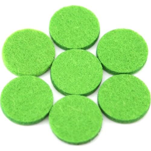 30pcs Green Colors 22.3mm Round Essential Oils Diffuser Locket Pads Perfume Aroma Locket Replacement Pads
