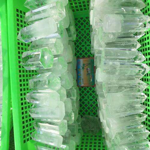 70g white clear QUARTZ CRYSTAL WAND POINT Column Sceptres Pillar HEALING