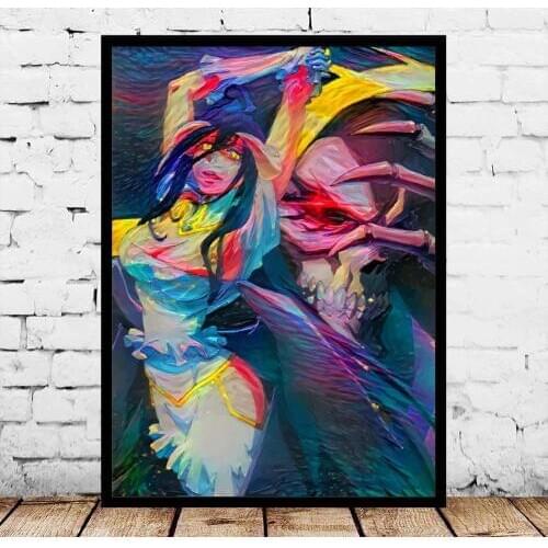 Albedo and Ains Alphonse Alters Alucard Annie Leonhart Wizard Megumin Archer Inferno Arturia Asuka Japan Anime Posters No Frame