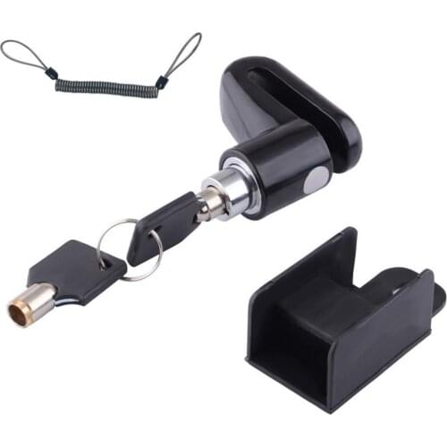 Anti Theft Bike Brake Disc Lock For MTB Bicycle Motorcycle Electric Scooter Wheels for Security Safety Spring Rope Steel Wire