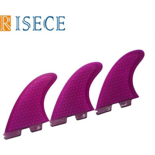 Free shipping fcs2 surfboard fins glass fiber thruster fin fcsii G5 M fins fiberglass honeycomb surf fins 3pieces