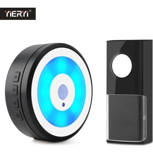Wireless DoorBell Intelligent Home Door Chime Call Induction Night Light USB Power Supply Waterproof Power-off Memory for Office