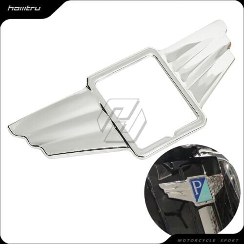 Motorcycle Chrome Wings Logo Trim Case for Piaggio Vespa Super Sport 2010-2014 Super 300