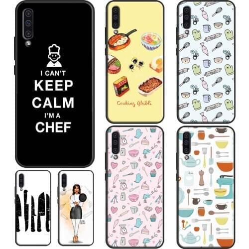 Baking Cooking Utensils Chef Case For Samsung Galaxy A40 A50 A70 A11 A31 A51 A71 A10 A30S M21 M31 A20e A21S Cover