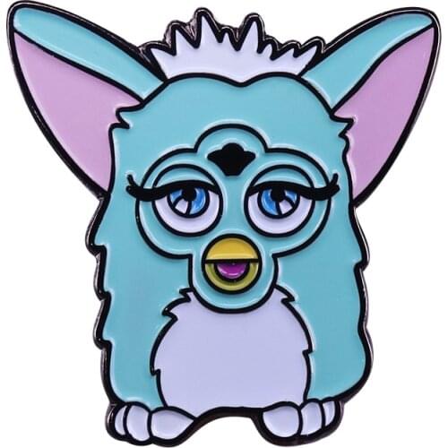 Electronic Robotic Toy Inspired Brooch Cartoon badge