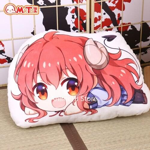 Anime The Demon Girl Next Door figure pillow Yuko Yoshida stuffed plush doll toy double sided case 50cm for gift