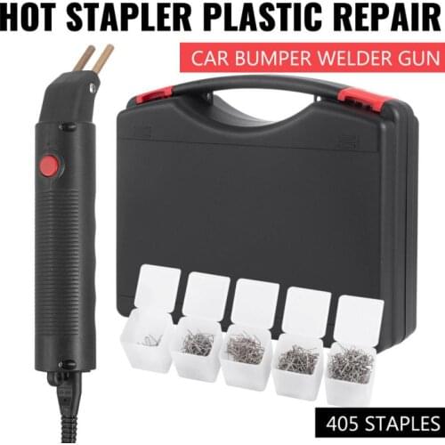 Sheet Metal Repair Tools Plastic Welding Machine 400pcs Multi-pack Staples 70w Hot Stapler Car Bumper Fender Fairing Welding Gun