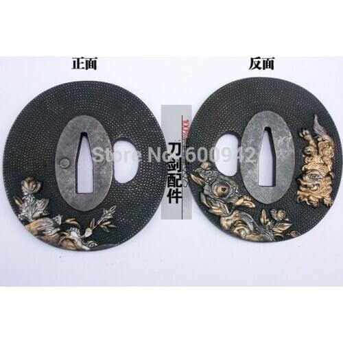 Forged case Fitting Tsuba Accessory kirsite Tsuba For Sword Broadsword falchion Katana FOO Dog