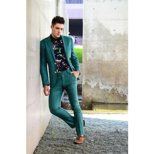 Handsome Groomsmen Groom Tuxedos Mens Wedding Dress Man Jacket Blazer Prom Dinner (Jacket+Pants+Tie) A105