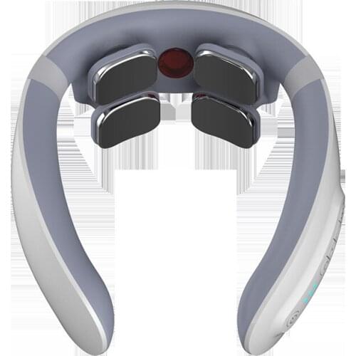 Multifunctional cervical neck massager electrical impulses cervical fields kneading neck guard vibration meter