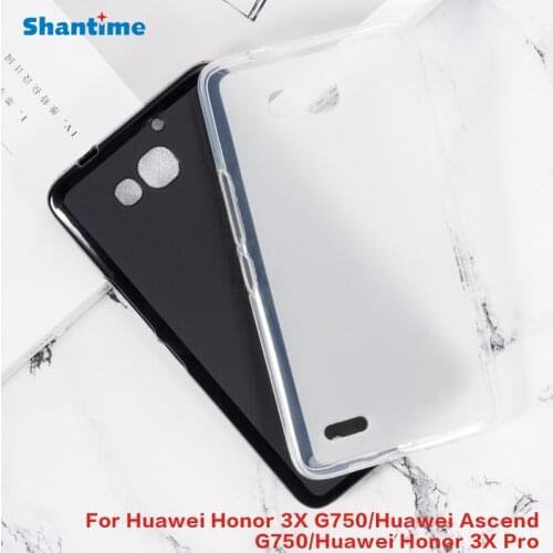 For Huawei Honor 3X G750 Gel Pudding Silicone Phone Protective Back Shell For Huawei Ascend G750 Honor 3X Pro Soft TPU Case