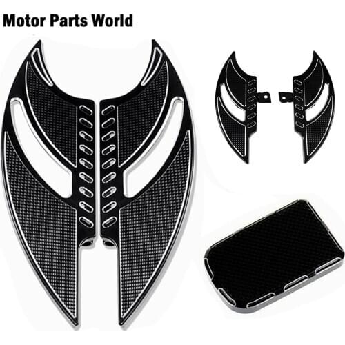 Motorcycle F&R Floorboards Kits Brake Pedal Foot Pegs CNC Cut Fits For Harley Touring Electra Glide Classic FLHTC CVO Road Glide