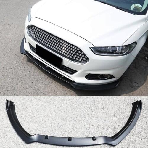 For Ford Mondeo Parts 3Pcs Car Front Bumper Split Lip Body Kit Spoiler Diffuser Guide Cover Modification Modelling 2013-2016