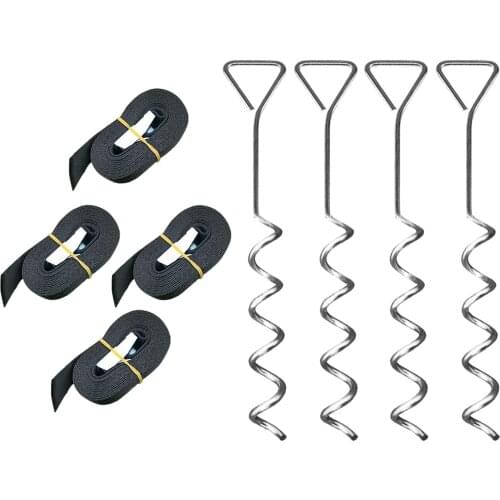 Ground Anchor for Trampoline Trampoline Stakes Spiral Ground Anchor Kit Trampoline Stakes Tent Canopies Accessory