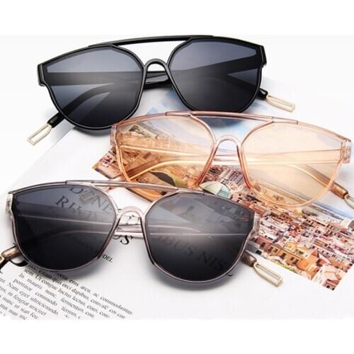 New Retro Sexy Mirror Sunglasses Women Brand Designer Luxury Vintage Cat Eye Black Sun Glasses Ladies Female UV400 Oculos