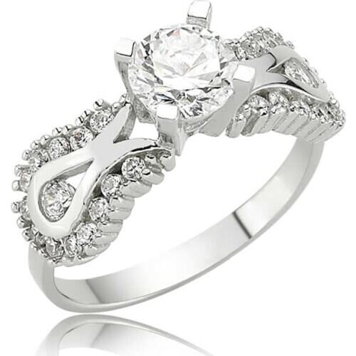 Original silver , Tulip Single Stone Ring, Good Quality and Affordable Single Stone ,Rings Types