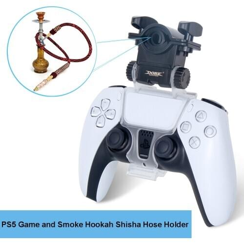 PS5 Game and Smoke Hookah Shisha Hose Holder for Playstation 5 Controller Chicha Nargile Accessories