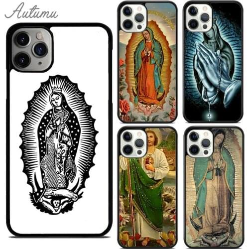 Guadalupe San Judas Phone Case for iPhone 11 12 Pro Max mini X XR XS SE 2020 5 6S 7 8 Plus Samsung Galaxy S8 S9 S10 Cover shell
