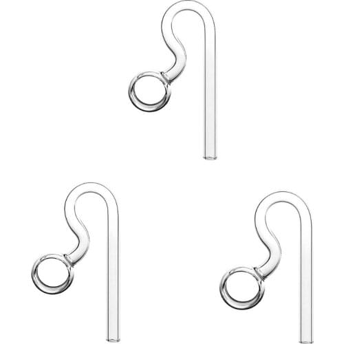 Aquarium Tank Outlet Water Spin Outflow Lily Pipe Filter Accessories 10mm 13mm 17mm Transparent Glass Hang On Design