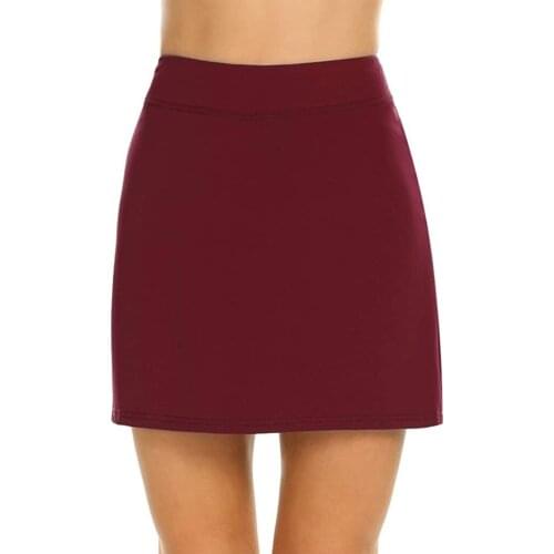2021 Fake Two-Piece Hakama Skirt Womens Solid Active Performance Short Lightweight for Running Tennis Golf Sports Mini Skirt